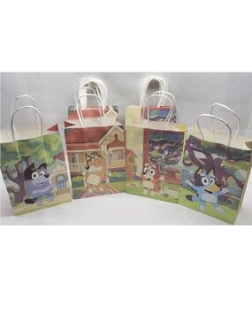 Bluey Party Favor Gift Bags – Set of 16 Kids Birthday Bags
